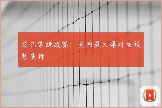 扇巴掌挑战赛:全网最火爆对决视频集锦